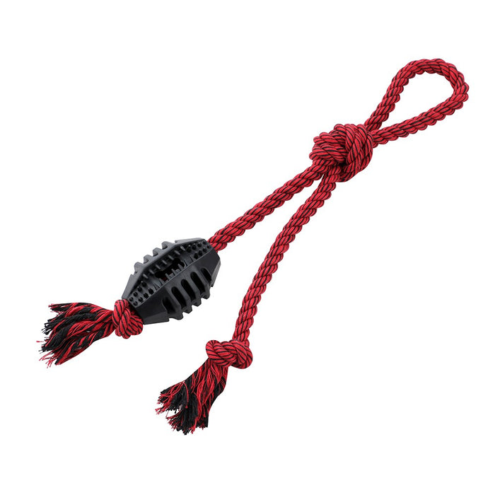 Paws & Claws CHOMP N TUG GEO TPR + ROPE TUGGERS  45X10X5CM
