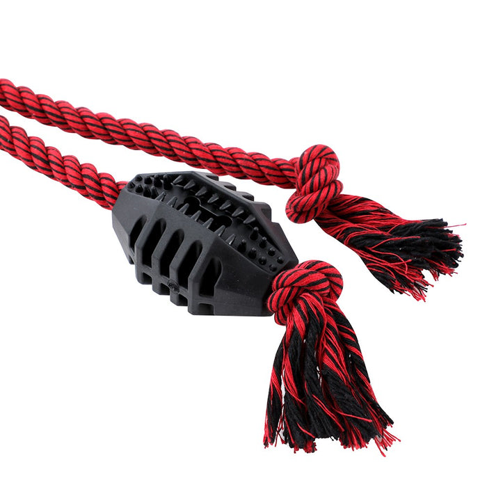Paws & Claws CHOMP N TUG GEO TPR + ROPE TUGGERS  45X10X5CM