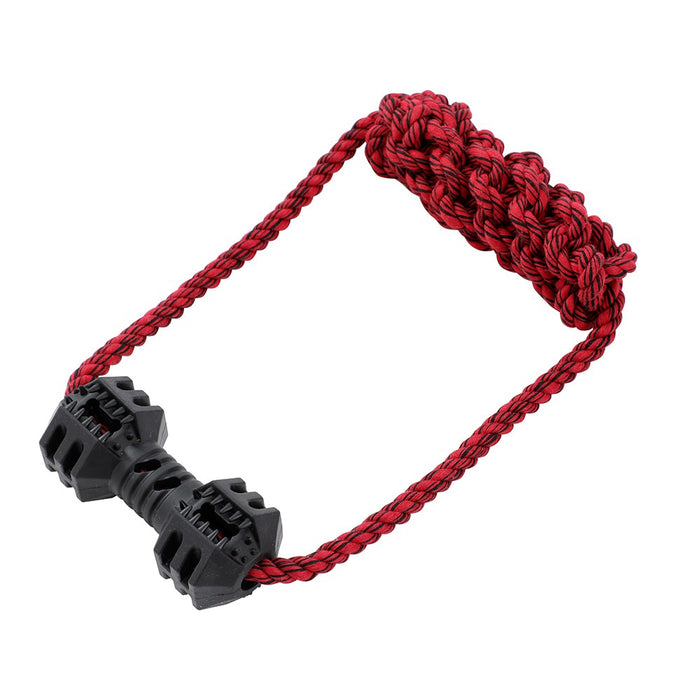 Paws & Claws CHOMP N TUG GEO TPR + ROPE TUGGERS  45X10X5CM