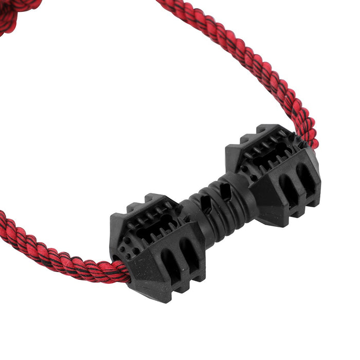 Paws & Claws CHOMP N TUG GEO TPR + ROPE TUGGERS  45X10X5CM