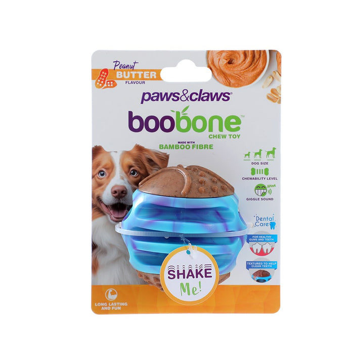 Paws & Claws BOOBONE TPR GIGGLE BALL CHICKEN & PEANUT BUTTER 8X8X8CM