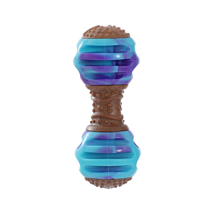 Paws & Claws BOOBONE TPR GIGGLE DUMBELL CHICKEN & PEANUT BUTTER 14X5.6X5.6CM