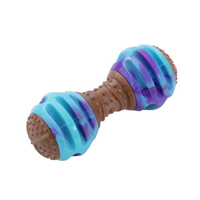 Paws & Claws BOOBONE TPR GIGGLE DUMBELL CHICKEN & PEANUT BUTTER 14X5.6X5.6CM