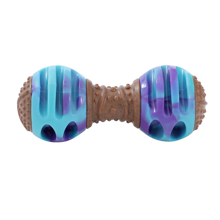 Paws & Claws BOOBONE TPR GIGGLE DUMBELL CHICKEN & PEANUT BUTTER 14X5.6X5.6CM