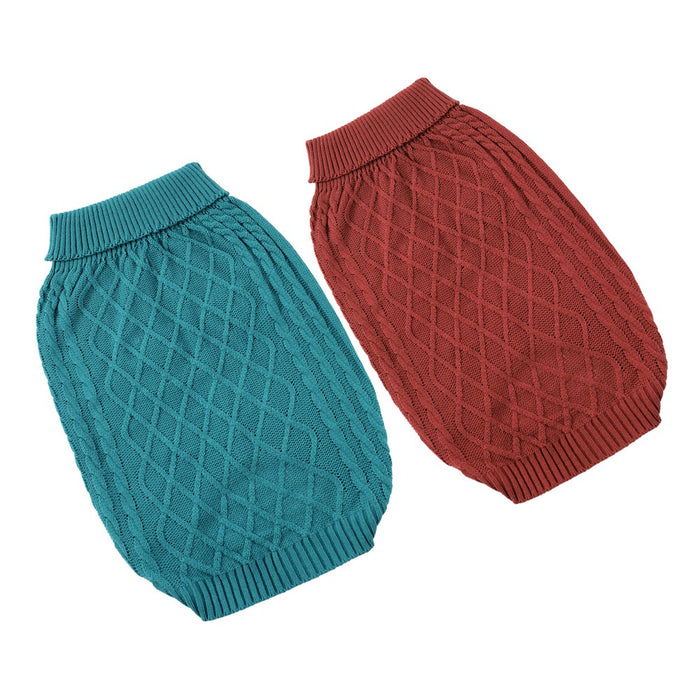 Paws & Claws CABLE KNIT JUMPERS 60CM 4 ASST COLOURS