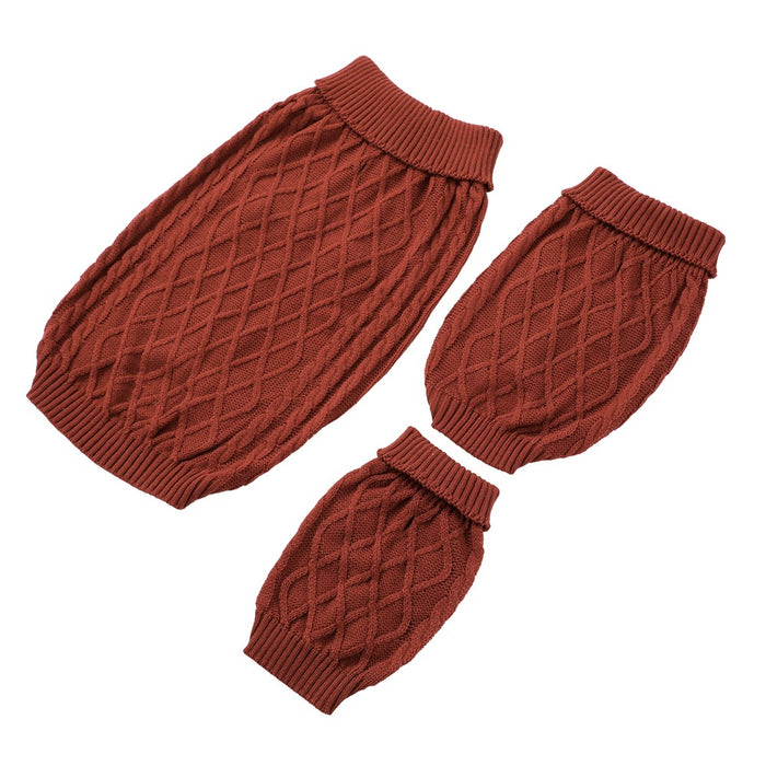 Paws & Claws CABLE KNIT JUMPERS 60CM 4 ASST COLOURS