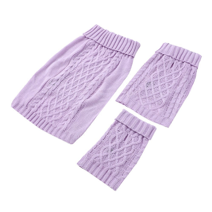 Paws & Claws CABLE KNIT JUMPERS 60CM 4 ASST COLOURS