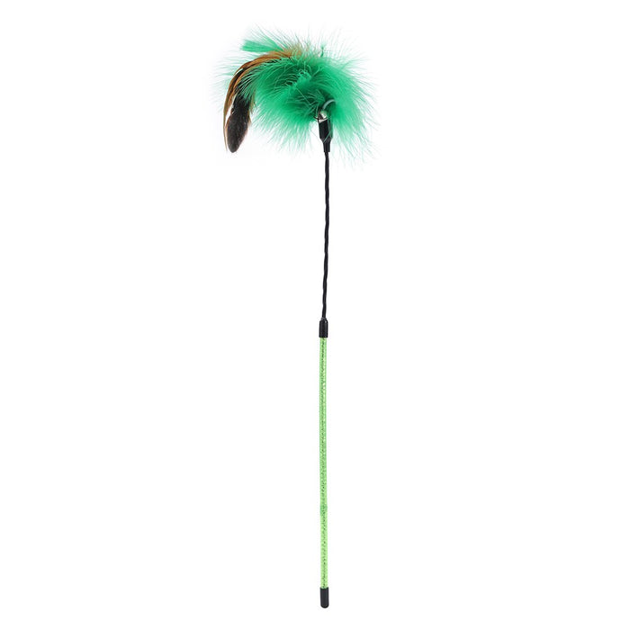 Paws & Claws POUNCE SPRINGING FEATHER CAT DANGLER COLS 48X1CM