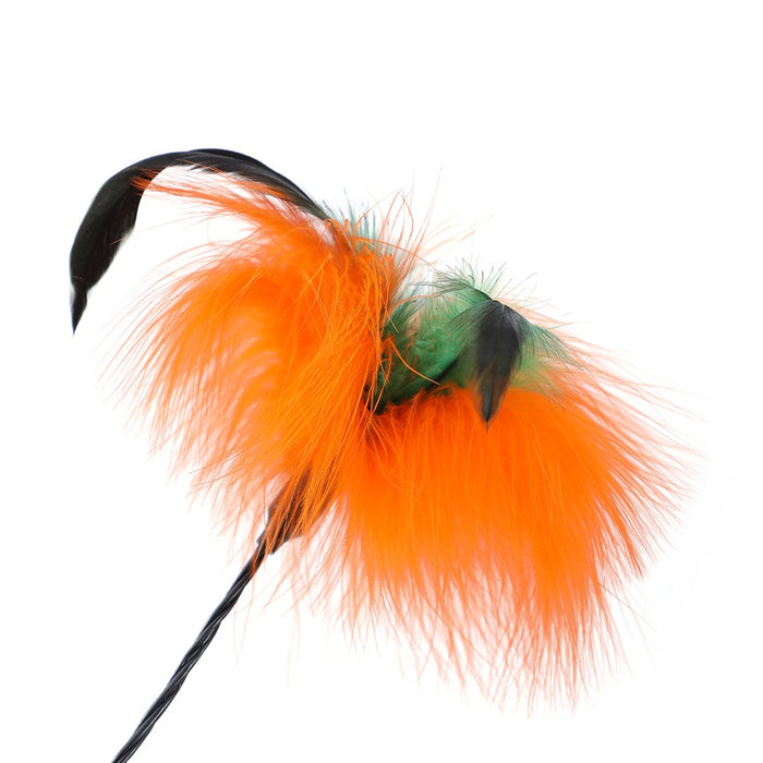 Paws & Claws POUNCE SPRINGING FEATHER CAT DANGLER COLS 48X1CM