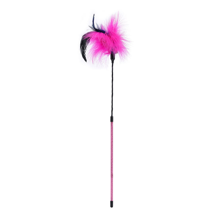 Paws & Claws POUNCE SPRINGING FEATHER CAT DANGLER COLS 48X1CM