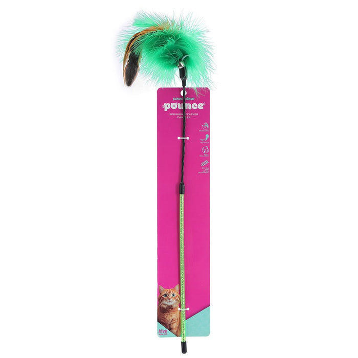 Paws & Claws POUNCE SPRINGING FEATHER CAT DANGLER COLS 48X1CM
