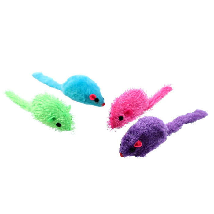Paws & Claws POUNCE PLUSH MICE 2PK 17X5X5CM