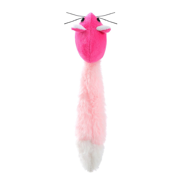 Paws & Claws POUNCE PLUSH LONG TAIL MOUSE COLS 22.5X4CM