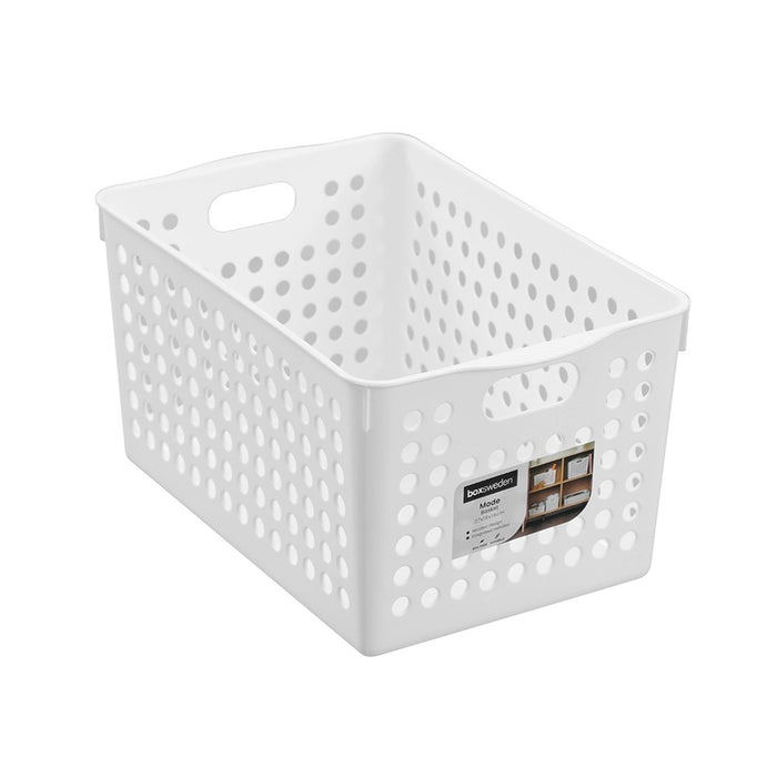 Boxsweden Mode Basket White 27X18X14Cm