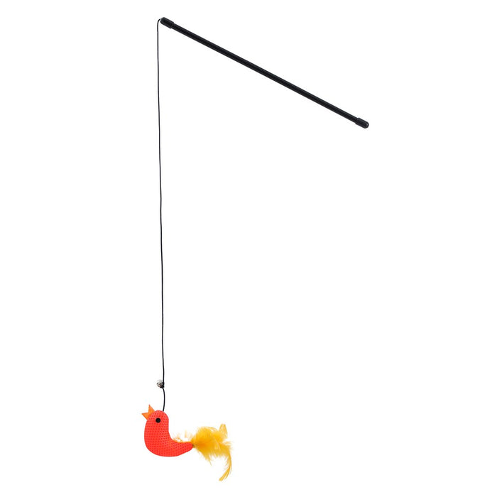 Paws & Claws POUNCE PLUSH BIRD CAT DANGLER COLS 30CM