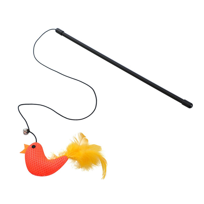 Paws & Claws POUNCE PLUSH BIRD CAT DANGLER COLS 30CM