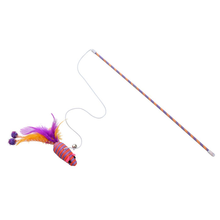 Paws & Claws POUNCE TEASE N DANGLE CAT WAND46X0.4CM
