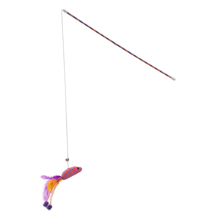 Paws & Claws POUNCE TEASE N DANGLE CAT WAND46X0.4CM