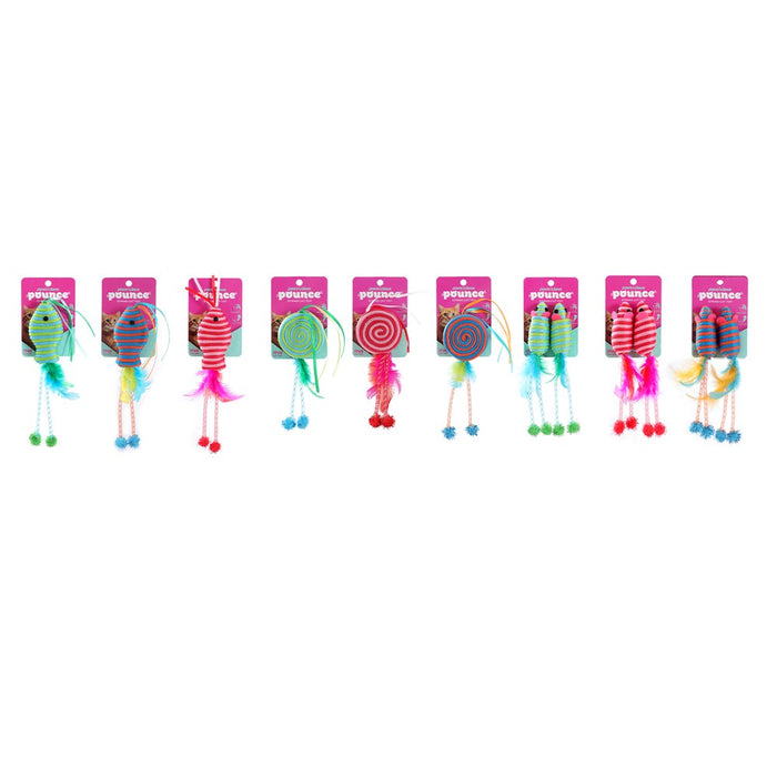 Paws & Claws POUNCE STRING CAT TOYS TOYS + COLS