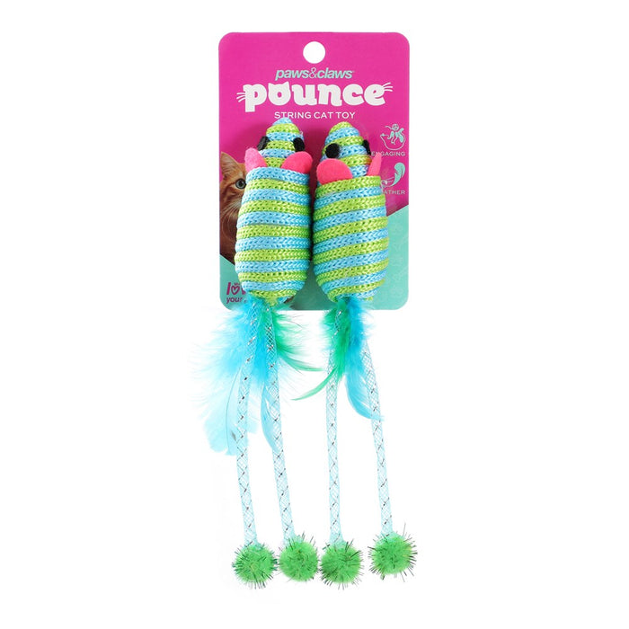 Paws & Claws POUNCE STRING CAT TOYS TOYS + COLS