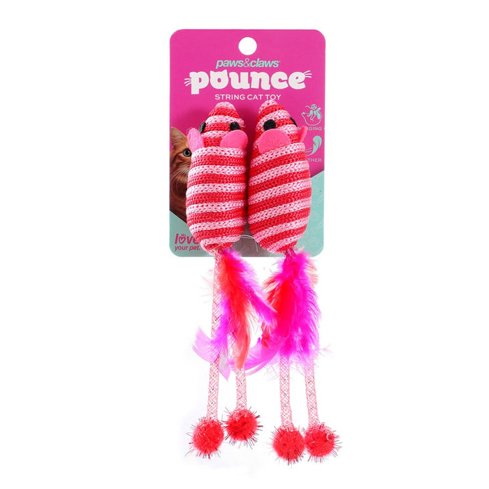 Paws & Claws POUNCE STRING CAT TOYS TOYS + COLS