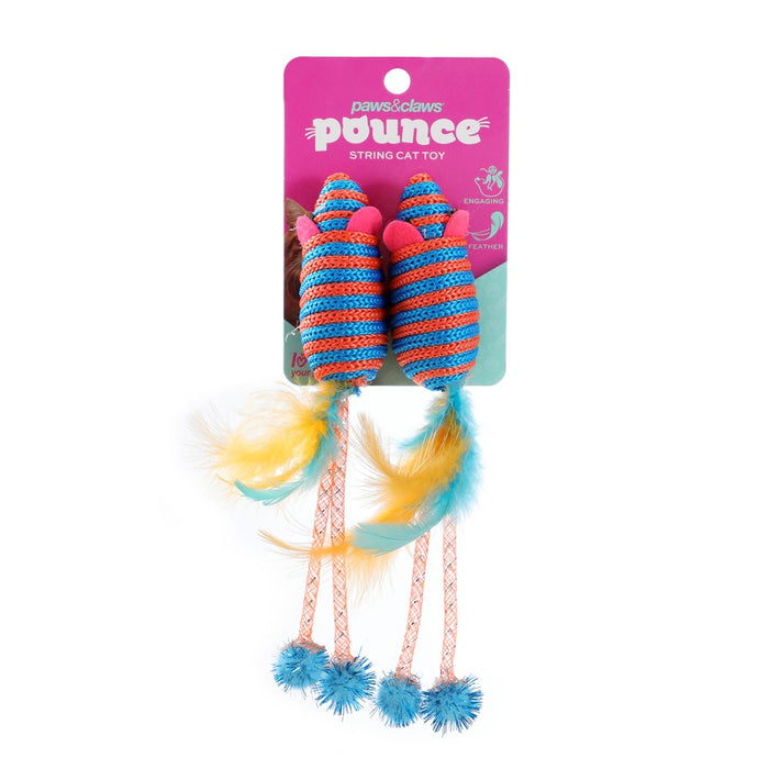 Paws & Claws POUNCE STRING CAT TOYS TOYS + COLS