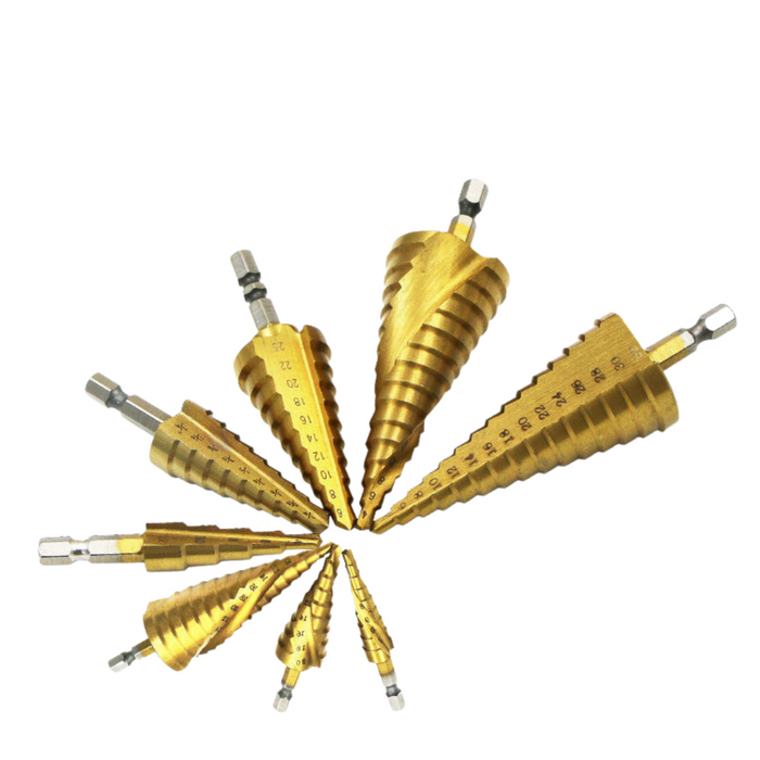 Step Drill Bits  Spiral double fluted Socrates Building Supplies