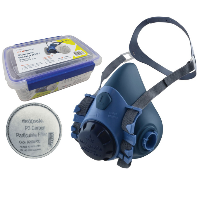 maxiguard (r7500gk-l) half mask respirator p3 kit - l Large