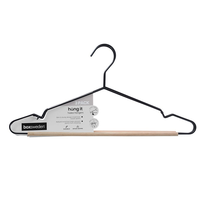 Boxsweden Hangit Toska Hanger 3Pk 42Cm Metal & Wood