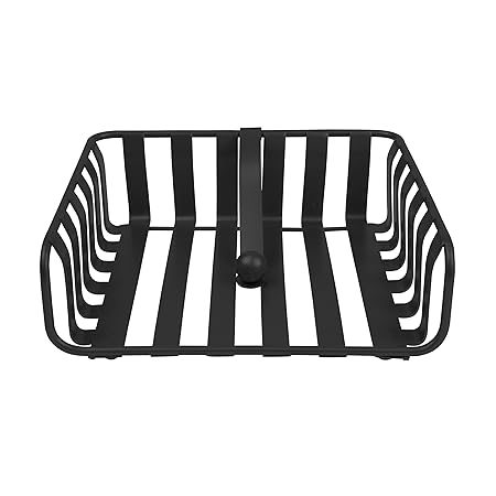 STRIPED WEIGHTED NAPKIN HOLDER BLACK