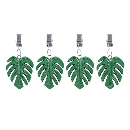 TABLECLOTH WEIGHTS SET 4 - MONSTERA LEAF GREEN