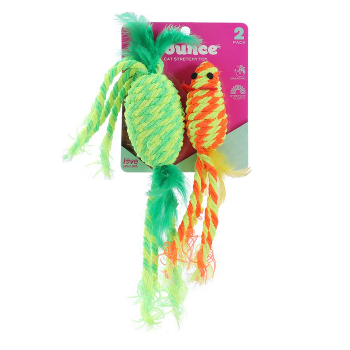 Paws & Claws POUNCE STRETCHY 2PK CAT TOY