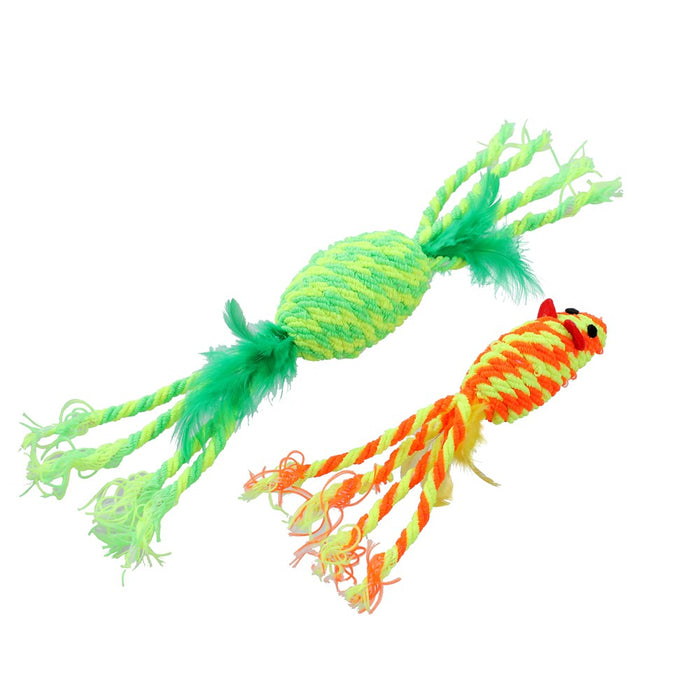 Paws & Claws POUNCE STRETCHY 2PK CAT TOY
