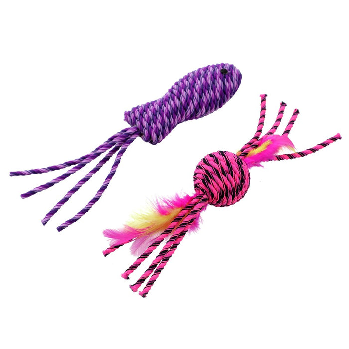 Paws & Claws POUNCE STRETCHY 2PK CAT TOY