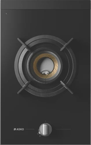 ASKO 33cm 1 Burner Gas on Glass Volcano Cooktop - Black
