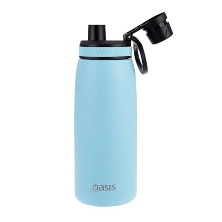 S/S D/WALL INS. SPORTS BOTTLE W/SCREW CAP 780ML ISLAND BLUE