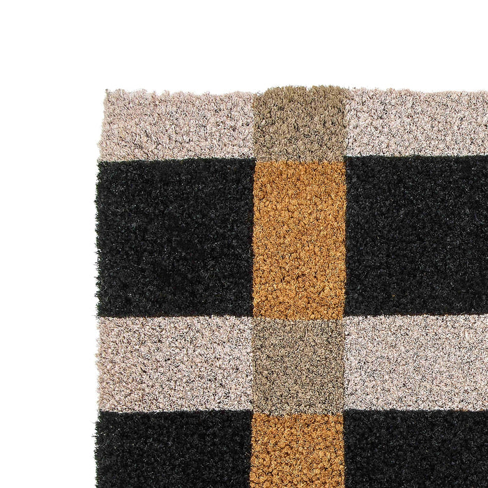 NSIMG-SHA256:bf3e93eec53ebf2042702e80216c9870398d8428a41577c42d62f1bb4b74c7ae · Isalbi Rogue Coir Door Mat - Gingham - Black