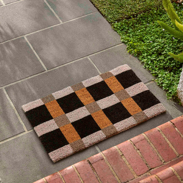 NSIMG-SHA256:61bac22d74e8d3eec01f8369187e61890883cf01d4f73a912dfc53d85c65cca2 · Isalbi Rogue Coir Door Mat - Gingham - Black