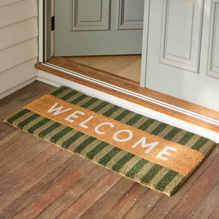 NSIMG-SHA256:f03b667824719245017b74d73ad8f3d6188e43cfa1979bca1bd667a0e829b6ab · Isalbi Rogue Coir Door Welcome Mat - Green