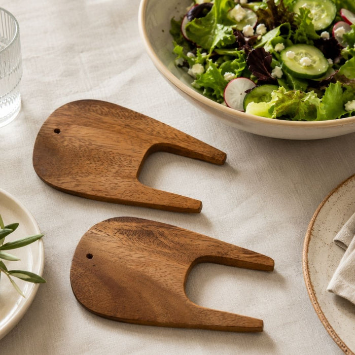 3 set Acacia Salad Forks (Pair)