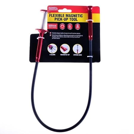Pick Up Flexible Magnetic & Claw Tool 600mm - Red