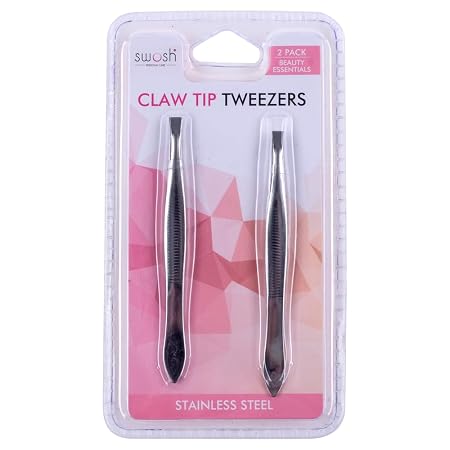 Claw Tip Tweezer 2pk 8.5cm - Stainless Steel