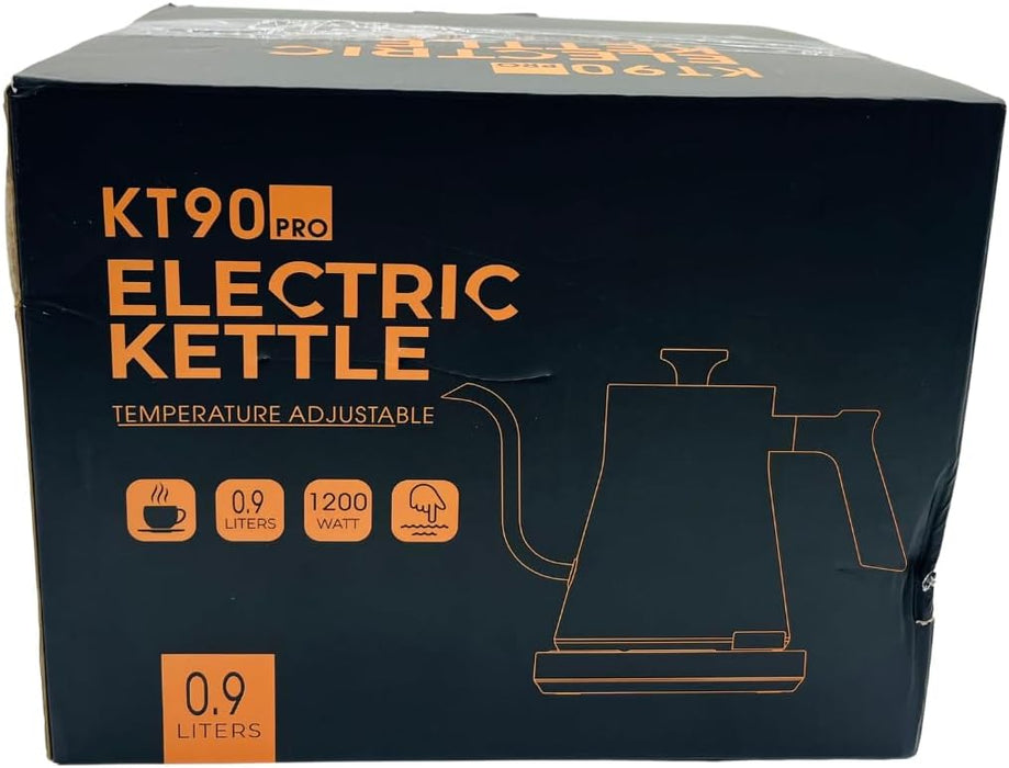 Electric Gooseneck Kettle with Temperature Control, 0.9L Stainless Steel Electric Kettle for Coffee and Tea, pour over Rapid Heating Quick Boiling
