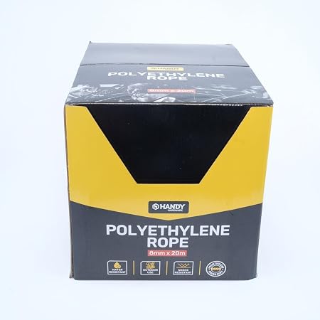 Polyethylene Traditional Rope Assorted Colours (Yellow, Green & Red) 8mm x 20m