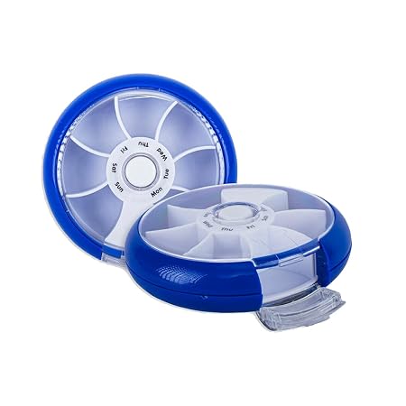 Pill Box Organiser Premium Rotating Weekly
