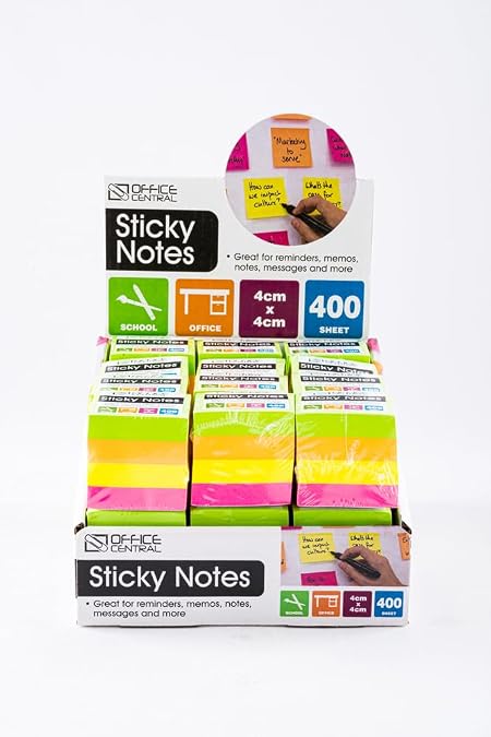 Sticky Notes 400 Sheet Mini - 4cm x 4cm