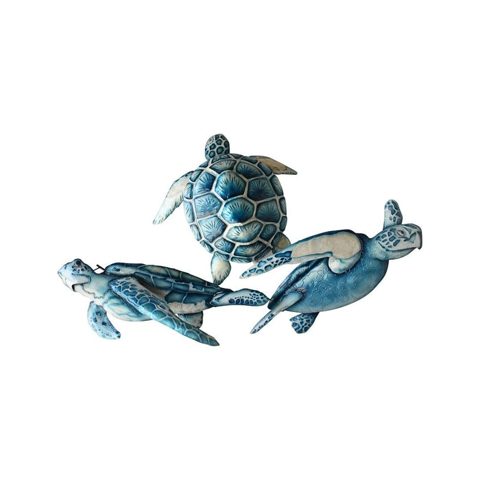 2 set Capiz Turtle Trio Wall Art