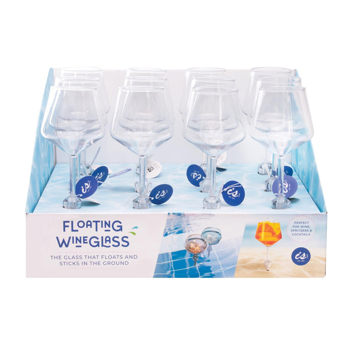 isGift Glass Floating Wine Glass Clear