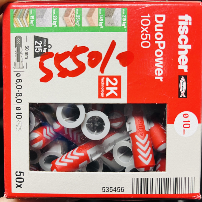 Fischer Expansion Plug DuoPower 10x50