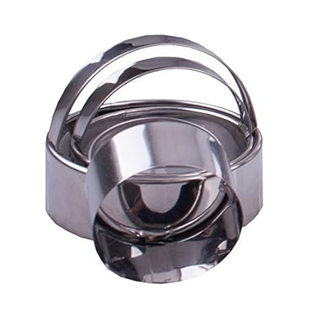 S/S PLAIN SCONE CUTTERS W/HANDLE SET 3